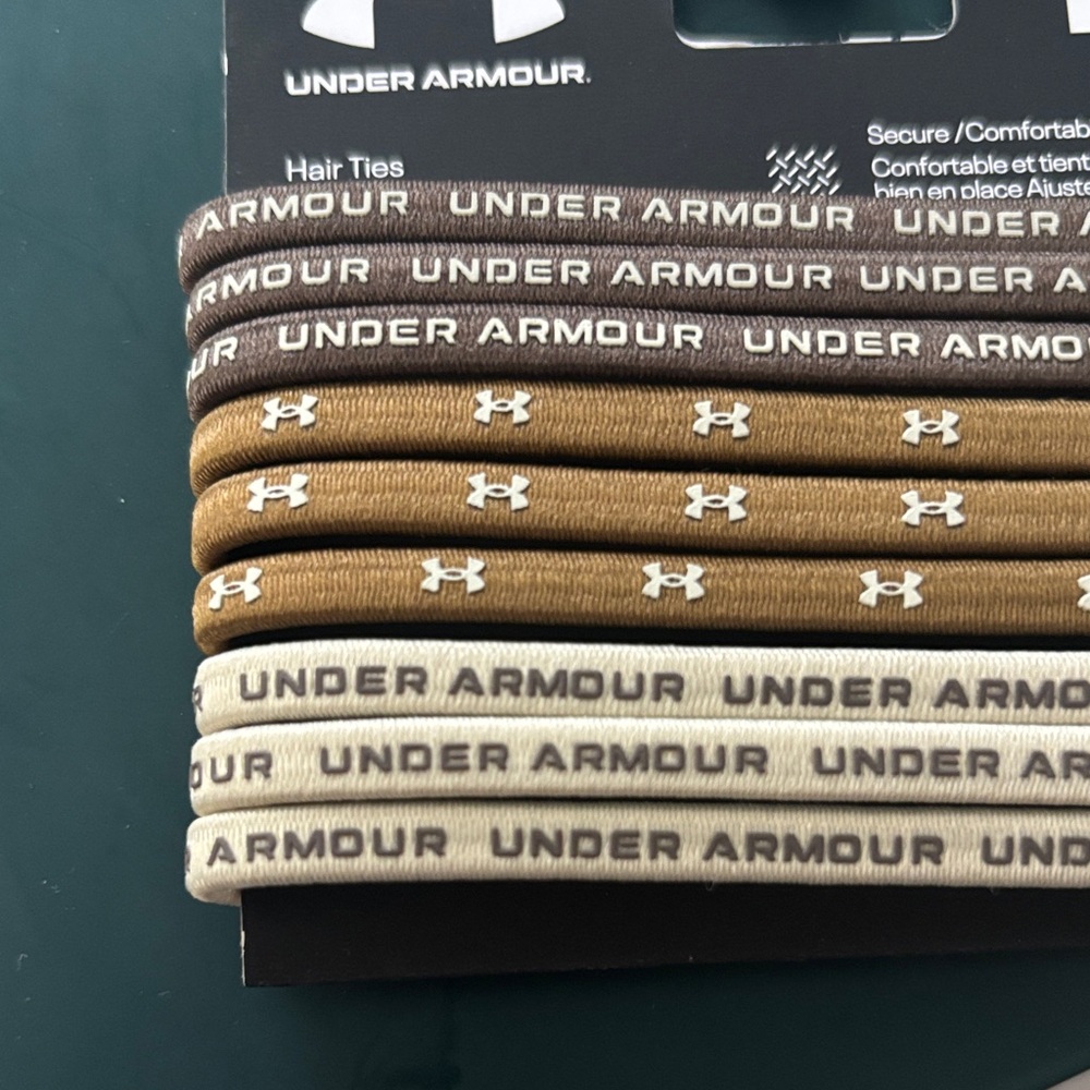 Under Armour Hair Ties - Brown, Tan, Cream - Picture 3 of 3